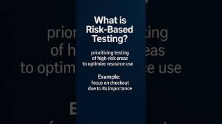 Test Smarter: Risk-Based Testing Explained! ⚠️ #QA #shorts