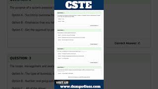 PEOPLECERT CSTE Exam Dumps | CSTE Certified Software Test Engineer #ExamDumpsHub