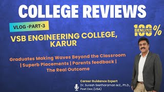VSB  Karur Graduates Making Waves Beyond the Classroom| Listen to Parentsl The Real Outcome Part 3