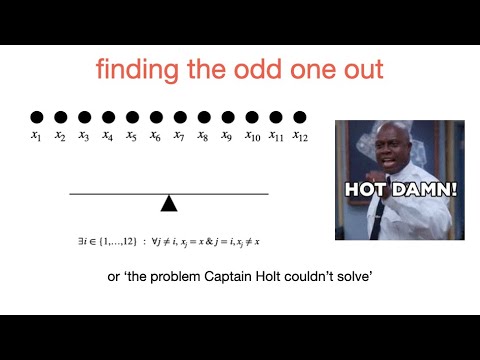 finding the odd one out (or Captain Holt's unsolved riddle)