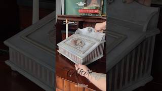 Vintage Style Up cycled writing box with Rice paper Decoupage 🥰 #handmade #upcycling #decoupage