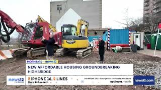 News 12 The Bronx: Highbridge Groundbreaking of New Affordable Housing Units