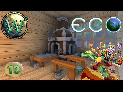 Eco 11 Solo - Pottery & Bricks & Starting Glass - Let's Play, Stream - Episode 19