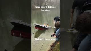3 METER CARDBOARD TITANIC BREAKUP BEHIND THE SCENES! #titanic #maritimedisaster #history #viral