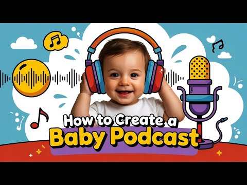 How to make TRENDING BABY PODCAST Videos using FREE AI Tools 🤩 #babypodcast #podcast