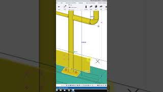 Toe plate edition in handrail #tekla #teklastructures