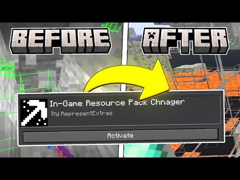 In-Game Texture Pack Changer forMCPE 1.21+ | Xray, 3D/4D Skins, Shader Support🚀
