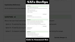 Scrum SAFe-DevOps Exam Questions | SAFe DevOps Practitioner (SDP) 6.0 Exam