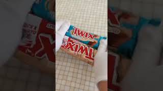 twix battle | asmr #shorts #asmr #asmrfood #chocolate #sweets #twix #yummy #unpacking #relaxing