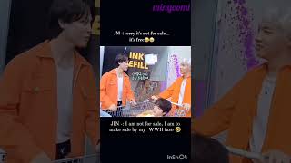 Is he literally sleeping 🤣💜 #bts #jhope #jin #jimin #worldwidehandsomejin #shorts
