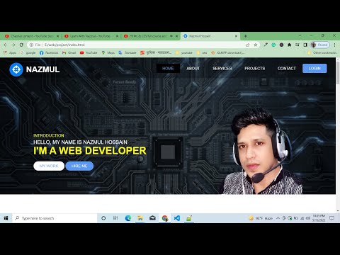 html css website design bangla tutorial