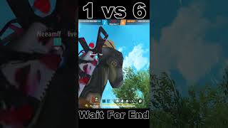 1vs6 🤯 against hacker squad || neeamff || #nonstopgaming #ngangry #ngbadal #ngmadmax #shorts
