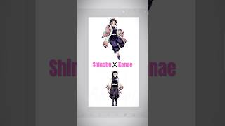 Shinobu x Kanae 🌸 Demonslayer Fusion ! #demonslayer #shinobu #kanae