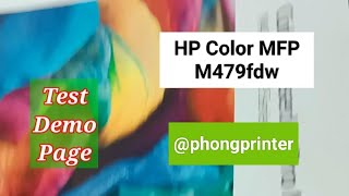 HP MFP M479fdw Color Laser Printer - Test Demo Page #phongprinter #shorts