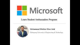 Microsoft Learn Student Ambassadors Program Application (Inspire) - [SELECTED]  | Video for MLSA