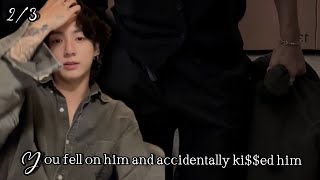 You fell on him and accidentally ki$$ed him Jungkook ff #btsff #jkff #jungkookff