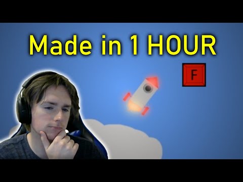 Making a Game in ONE HOUR | Rocket Flight Game | Unity Gamedev Challenge