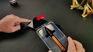 iPhone 14 pro Dust-Free Tempered Glass Screen Protector Installation Video #iphone #smartphone