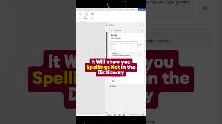 How to Use the Editor in Word to Correct Spelling Mistakes | Quick Tutorial #mswordtips#mswordtricks