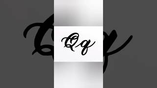Letter "Q q" in calligraphy #calligraphy #lettering #handlettering
