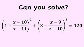 An Outstanding Algebra Equation | Can You Solve This?