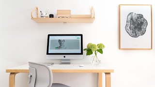My HOME OFFICE setup I  Minimal WFH I 2021