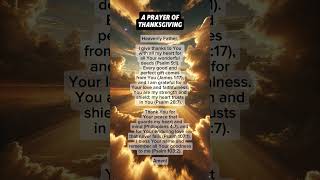 A Heartfelt Prayer of Thanksgiving | Gratitude to God | Bible Verses of Praise