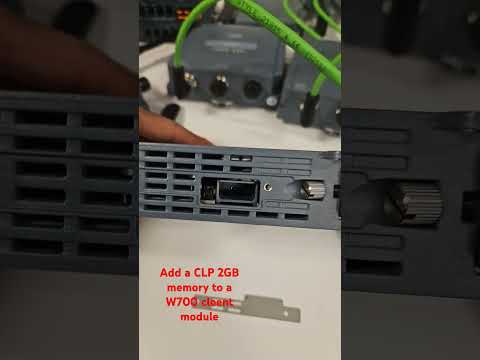 Add a CLP 2GB memory to a Siemens W700 WiFi Client Module