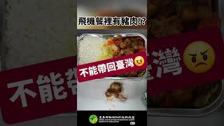 飛機餐有肉！#含肉飛機餐 不能帶回家❗️【防檢署APHIA】
