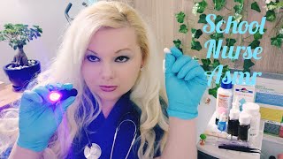 ASMR | School Nurse Is Getting Something Out of Your Eyes |medical RP