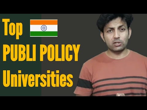 TOP PUBLIC POLICY UNIVERSITIES IN INDIA - 2019