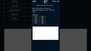 SQL Interview Question: Find Top 5 Highest-Paid Employees | SQL Quiz Challenge