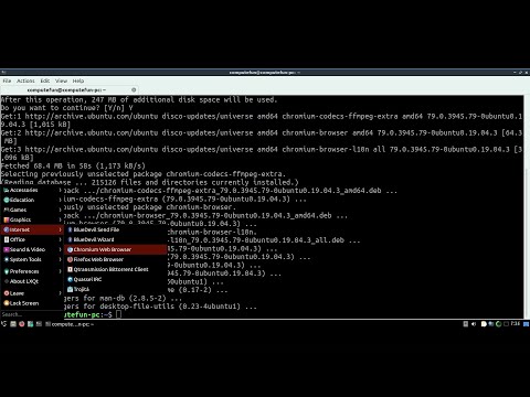 Lubuntu install chromium browser, and performance tuning by putting cache into ramdisk (/dev/shm).