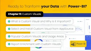 🔹 Power BI Training Chapter 11: Custom Visuals #PowerBI