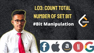 Count total number of set bit  #bitmanipulation #coding #programming #codechef  #leetcode #coder