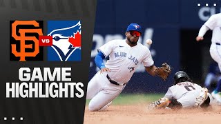 Giants vs. Blue Jays Game Highlights (7/20/25) | MLB Highlights
