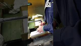 【ハサミの柳生】ハサミ職人の仕事風景～裏押し～