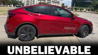 Tesla Robotaxi Navigates Complex Urban Environment