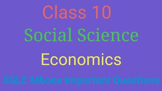 Class 10 | SSLC Mbose | Social Science Important Questions