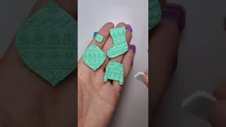 Nordic Knits Texture Sheet #christmascutters #christmaspolymerclay #sweaterearrings #texturerollers
