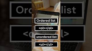 ordered vs unordered list 🔥 #shorts