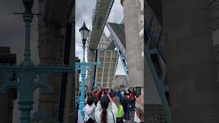 London tower bridge opening to let ship pass. #london #towerbridgelondon #rare #travel