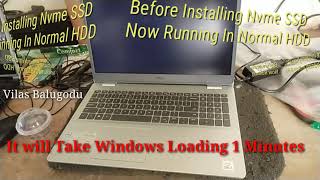 Nvme V/s Normal Hard Disk Drive | WD 250 GB Nvme SSD speed Testing | Speed Increasing Laptop