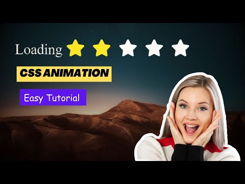 CSS Star Loading Animation | CSS Animation Tutorial #cssanimation