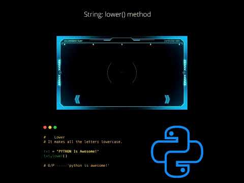 lower() method in python | python tutorial #shorts #python #cbse #pythonprogramming