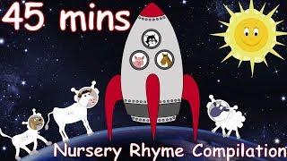 Zoom, Zoom, Zoom!  We're going to the Moon! And lots more Nursery Rhymes! 45 minutes!