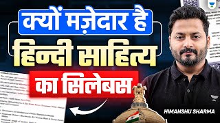 UPSC Hindi Literature Optional Syllabus Explained for Beginners By Himanshu Sharma