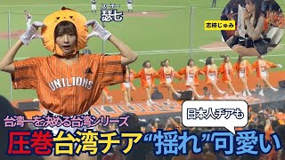 【圧巻】揺れる台湾チア！野生チアも日本人チアも台湾シリーズが凄すぎた【瑟七☆邊荷律☆志柿じゅみ】有華語翻譯