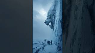 Glacier Breaks Open Revealing Frozen Prehistoric Wolf