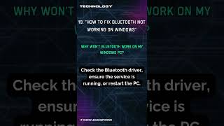 How to Fix Bluetooth Not Working on Windows #viralvideo #shorts #youtubeshorts #youtuber